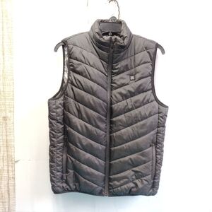 Enjoyee Men's Winter Heated Vest Quilted Full Zip Black Size 2XL